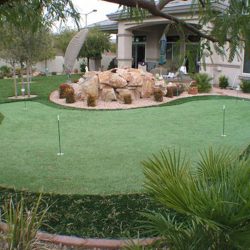 cool back yard golf putting greens by Courts and greens in Bakersfield